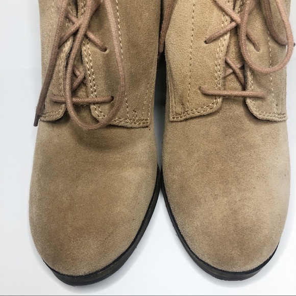 Lucky Brand lace up wedge booties - Picture 6 of 13